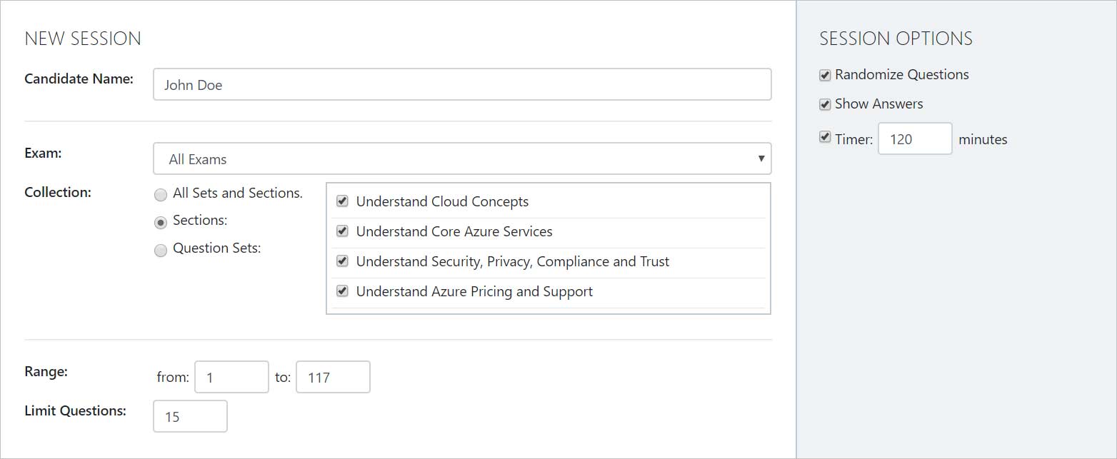 Exam Simulator - Flexible Configuration